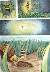 One of my comic pages about my bee-witch