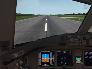 This is my flight sim. St Petersberg to Bahrain